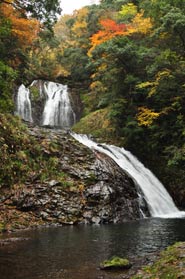 雲南市滝めぐり-八重滝の八汐滝と八塩滝の紅葉